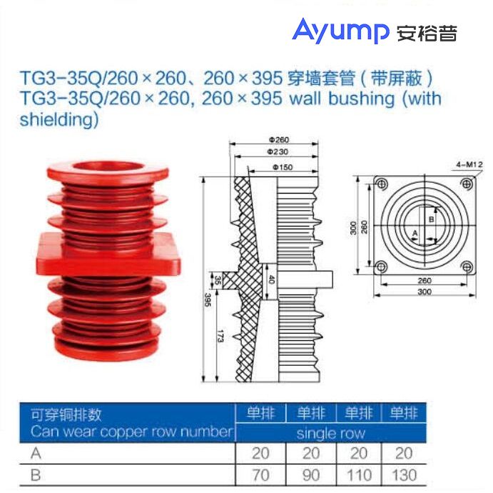 TG3- 35Q 260x 260、260 X 395穿墻套管(帶屏蔽)