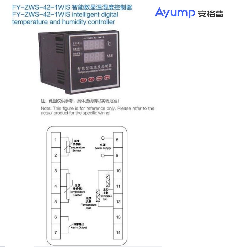 FY-ZWS-42-1WIS智能數顯溫濕度控制器