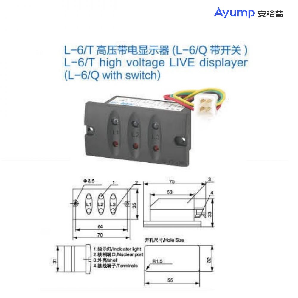 L-6/T高壓帶電顯示器(L-6/Q帶開(kāi)關(guān))